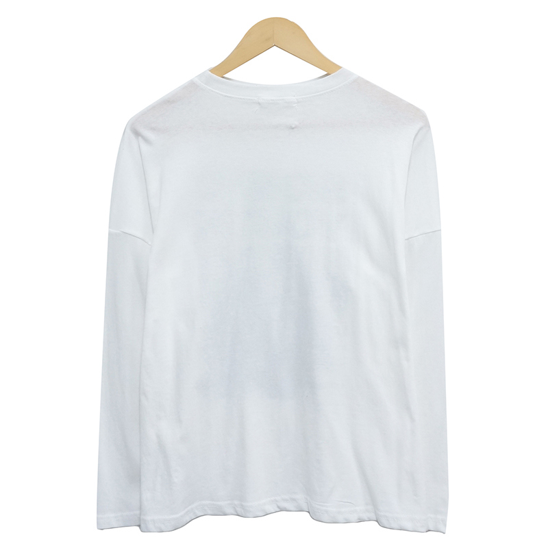 長袖Tシャツ ホワイト 商品カラー画像-S1L34