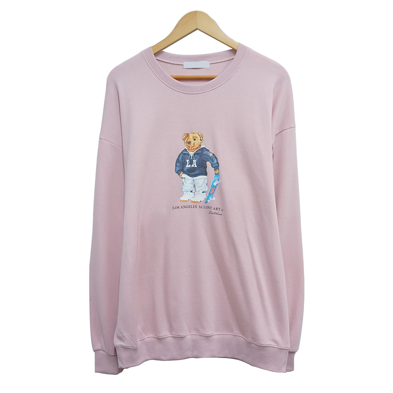 長袖Tシャツ ベビーピンク 商品カラー画像-S1L34