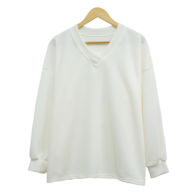長袖Tシャツ ホワイト 商品カラー画像-S1L36