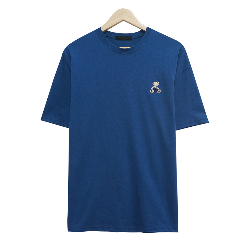 반팔 티셔츠 네이비블루 색상 이미지-S1L46