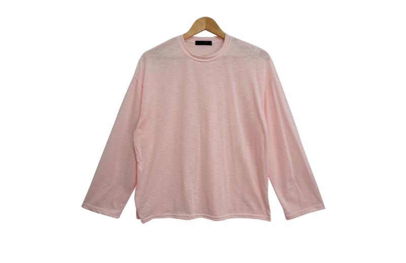 長袖Tシャツ ベビーピンク 商品カラー画像-S1L32
