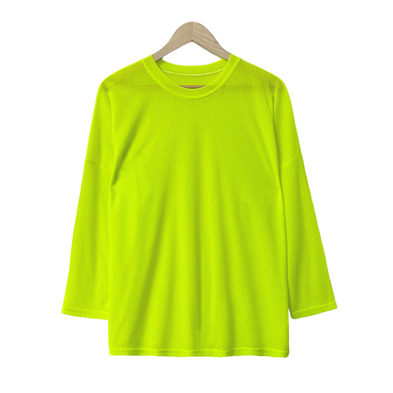 긴팔 티셔츠 라임 색상 이미지-S1L52