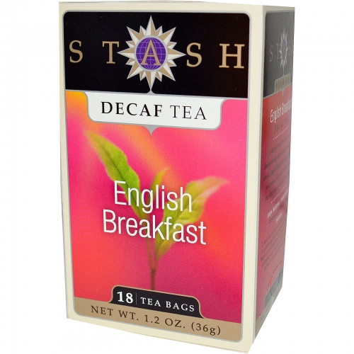 40%할인★Stash Tea 스태쉬 티 - Decaf English Breakfast 디카프 잉글리쉬 브랙패스트 티 18ct