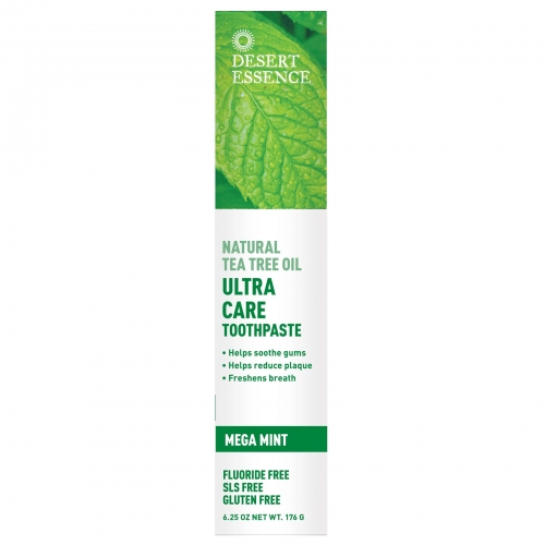 Desert Essence, 티트리 오일 울트리케어 치약Natural Tea Tree Oil Ultra Care Toothpaste, Mega Mint, 6.25 oz (176 g)