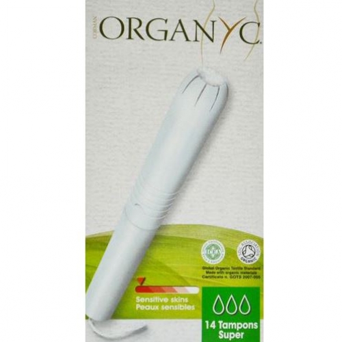 Organyc 올가닉 - Organyc Feminine Tampons with Applicator Super 탐폰 (양많을때) 14ct
