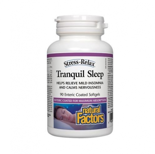 Natural Factors 내추럴 팩터스 -  Tranquil Sleep (불면증 회복제) 90ec sgels