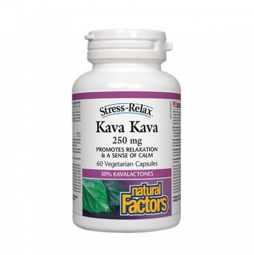 Natural Factors 내추럴 팩터스 - Kava Kava (불안 완화제) 250mg 60vcaps