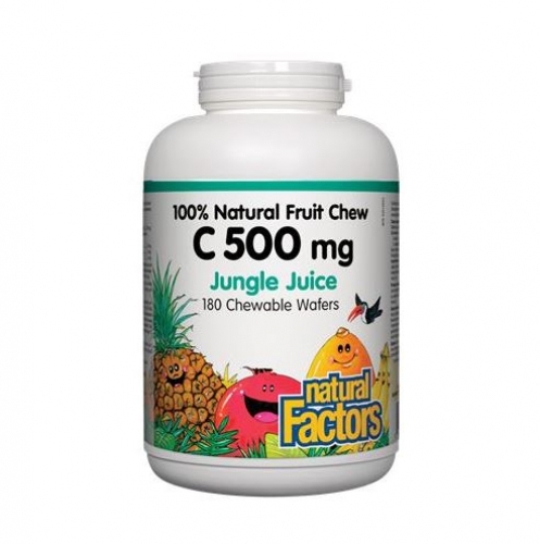 Natural Factors 내추럴 팩터스 - Vitamin C Natural Fruit - Jungle Juice (비타민C - 정글쥬스) 500mg - 사이즈선택