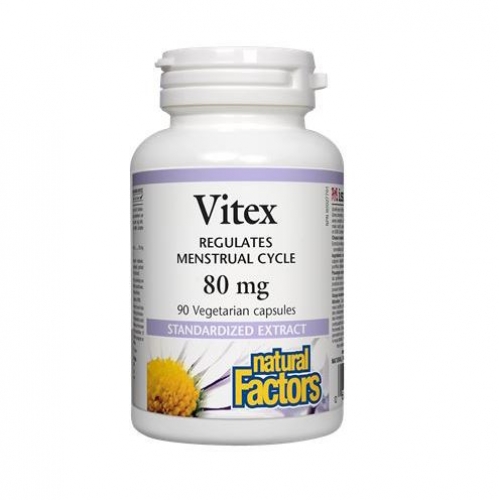 Natural Factors 내추럴 팩터스 - Vitex (호르몬 생산 보조제) 80mg 90vcaps