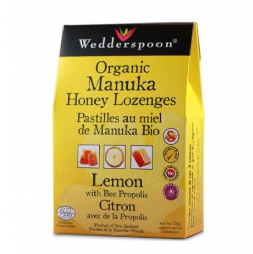 Wedderspoon  - Organic Manuka Lozenge - Lemon 120g