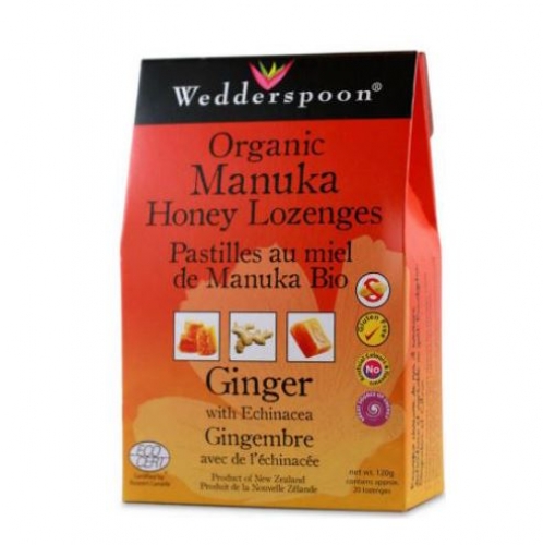 Wedderspoon - Organic Manuka Lozenge - Ginger 120g