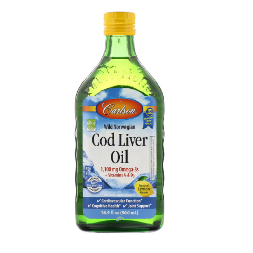 칼슨 - 대구 간유 레몬 500ml (Carlson - Norwegian Cod Liver Oil 500ml)