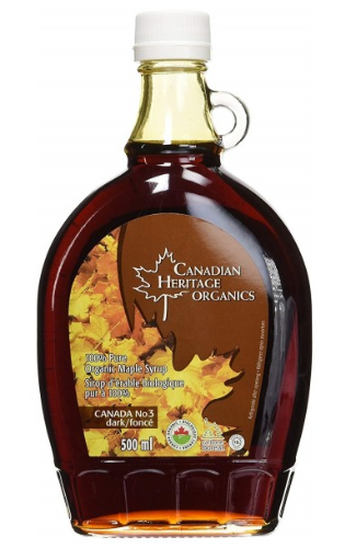 캐내디언 헤리테지 오가닉 - 다크 메이플 시럽 250ml/500ml/1L (Canadian Heritage Organics - Dark Maple syrup)