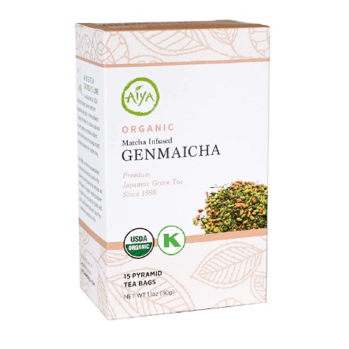 (Aiya) 유기농 마차로 우린 현미차 30g - Organic Matcha Infused Genmaicha