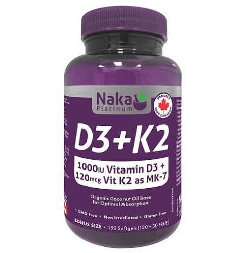 나카 NAKA) 비타민D3+ K2 뼈건강 300정 보너스대용량