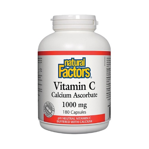 네추럴팩터스 비타민C 칼슘 아스코르베이트 1000mg 180캡슐