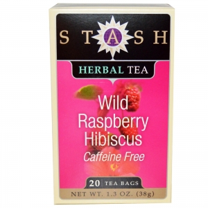 40%할인★Stash Tea 스태쉬 티 - Wild Raspberry Hibiscus 와일드 라즈베리 히비스커스 20ct