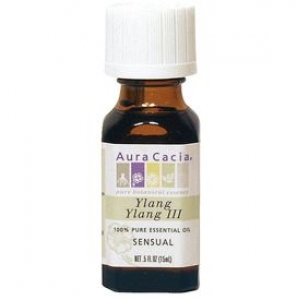 Aura Cacia Ylang Ylang III Oil 100% Pure Essential Oil (15 mL) 일랑일랑 lll 순수 100% 에센셜 오일