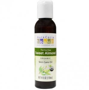 Aura Cacia -Organic Skin Care Oil -SWEET ALMOND - 아우라 카시아 - 오가닉 스위트 아몬드 스킨케어 오일 -118ml