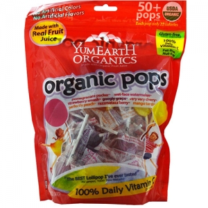 Yummy Earth Organic Lollipops 50+ Pops 야미 얼스 유기농 사탕 50+개입