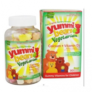 Hero Nutritionals 히어로 뉴트리션얼 - Vegetarian Calcium/D3 베지테리안 칼슘/비타민D3 90ct (어린이용)