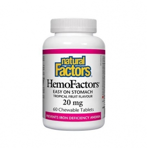 Natural Factors 내추럴 팩터스 - HemoFactors 20mg (철분 영양제) 60chews