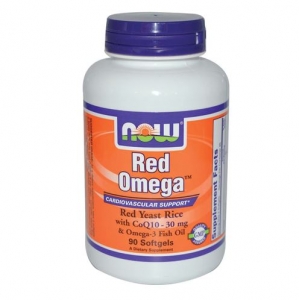 Now Foods -Red Omega w/300mg RYR+CoQ10+Omega3  90gel - 나우 푸드 -레드오메가+붉은쌀효모+코엔자임큐+오메가3-90젤