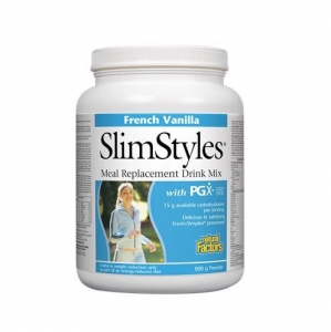 Natural Factors 내추럴 팩터스 - SlimStyles Meal Replacement Drink Mix - French Vanilla (식사대용음료 - 프렌치 바닐라맛) 800g