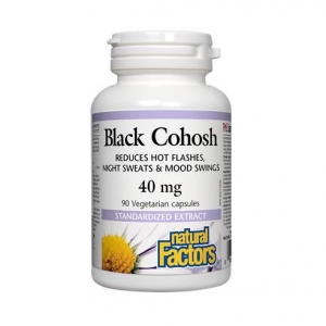 Natural Factors 내추럴 팩터스 - Black Cohosh (호르몬 균형) 40mg 90vcaps