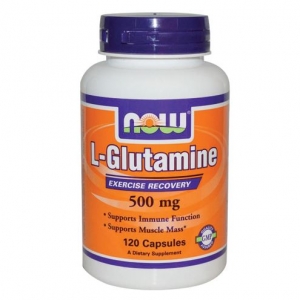 Now Foods -L Glutamine 500mg - 120 Capsules -   나우 푸드 - L  글루타민 - 캡슐
