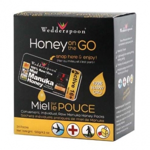 Wedderspoon - Honey on the GO - Raw Manuka  (24packs)