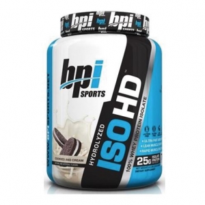 BPI Sports - ISO HD Protein Cookies and Cream - 비피아이 스포츠 -  ISO HD 프로틴 파우더 쿠키&amp;크림 맛 - 1.6lb