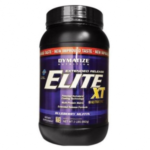 Dymatize  - Elite XT Xtended Release Protein / Blueberry Muffin - 2lb - 다이마타이즈 - 엘리트 XT 익스텐디드 릴리즈 단백질 파우더/ 블루베리 머핀 맛 - 2파운드