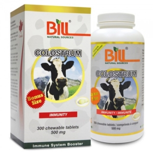 Bill 빌 Colostrum 500mg 씹어 먹는 콜로스트럼 (초유) 300C