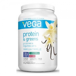 Vega Protein &amp; Greens Vanilla 베가 단백질 &amp; 채소 바닐라맛 614G (식사 대용)