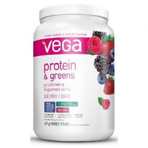 Vega Protein &amp; Greens Berry 베가 단백질 &amp; 채소 베리맛 609G (식사 대용)