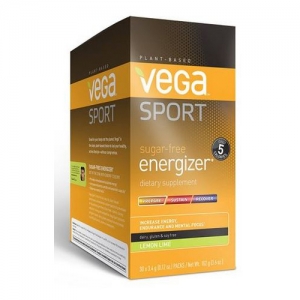 Vega Sport Pre-Workout Energizer Sugar-Free Lemon Lime 베가 스포츠 운동전 마시는 에너자이저 무설탕 레몬라임 맛 30 x 3.4g