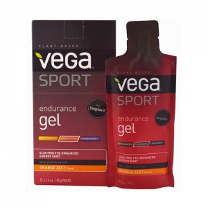 Vega Sport Endurance Gel Orange Zest 베가 스포츠 인듀런스 젤 오렌지 제스트 맛 12x45g