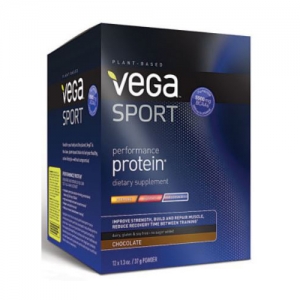 Vega Sport Performance Protein Chocolate 베가 스포츠 퍼포먼스 프로틴 초콜릿 맛 12x37g