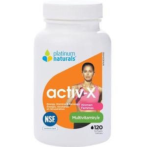 Platinum Natural - ACTIV-X WOMEN (여성용 종합비타민) 120소프트젤