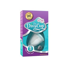 [디바컵] 여성용 체내형 생리대 생리컵 30세 이상 블루 모델2 (The DivaCup Model 2)