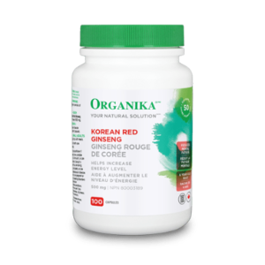 Organika (올가니카) - Ginseng Korean Red (한국 홍삼, 면역 체계 유지) 500mg 100caps