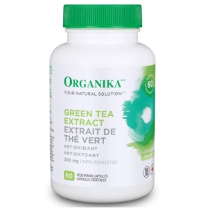Organika (올가니카) - Green Tea Extract (녹차 추출물, 체중관리) 300mg 60vcaps