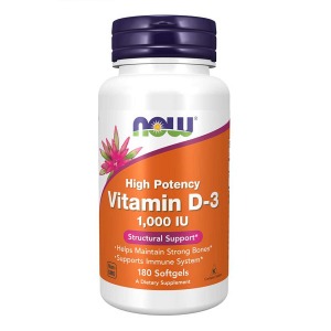 Now Foods - Vitamin D3 1000IU 180gels  - 나우 푸드 -비타민 D3 1000IU -180젤