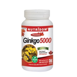 (뉴트리돔) 은행잎 추출물 Ginkgo5000 120정 치매예방 뇌건강 기침완화 혈액순환