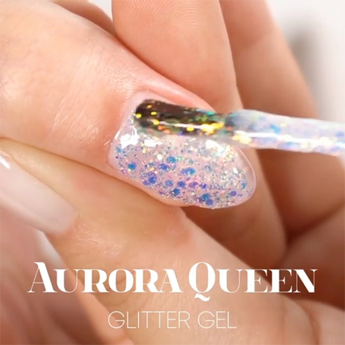 Single] DGel Aurora Queen Glitter Gel