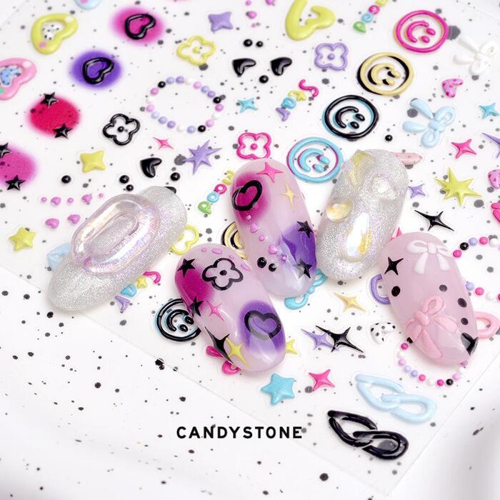 CANDYSTONE - Y2k Diary Emboss Sticker