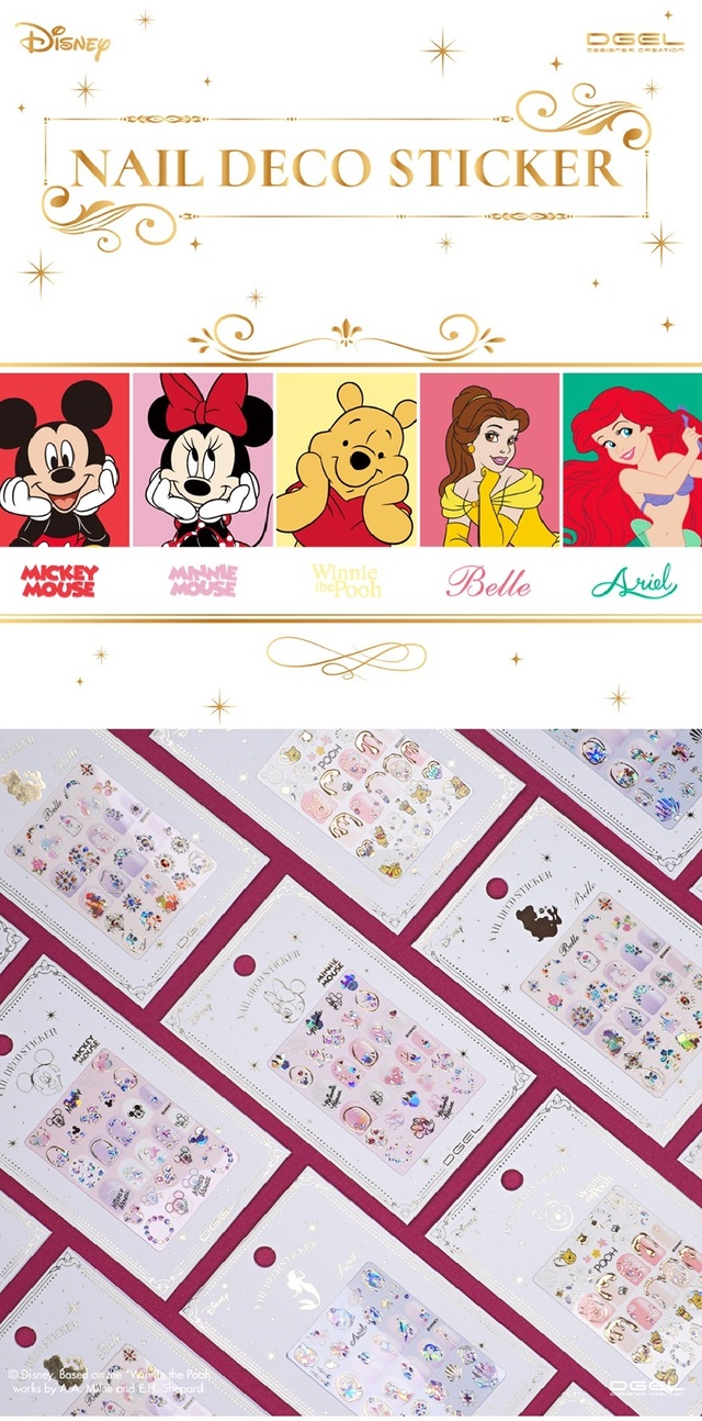 [Disney] Deco Sparkly Stickers - Mickey & Minnie Mouse
