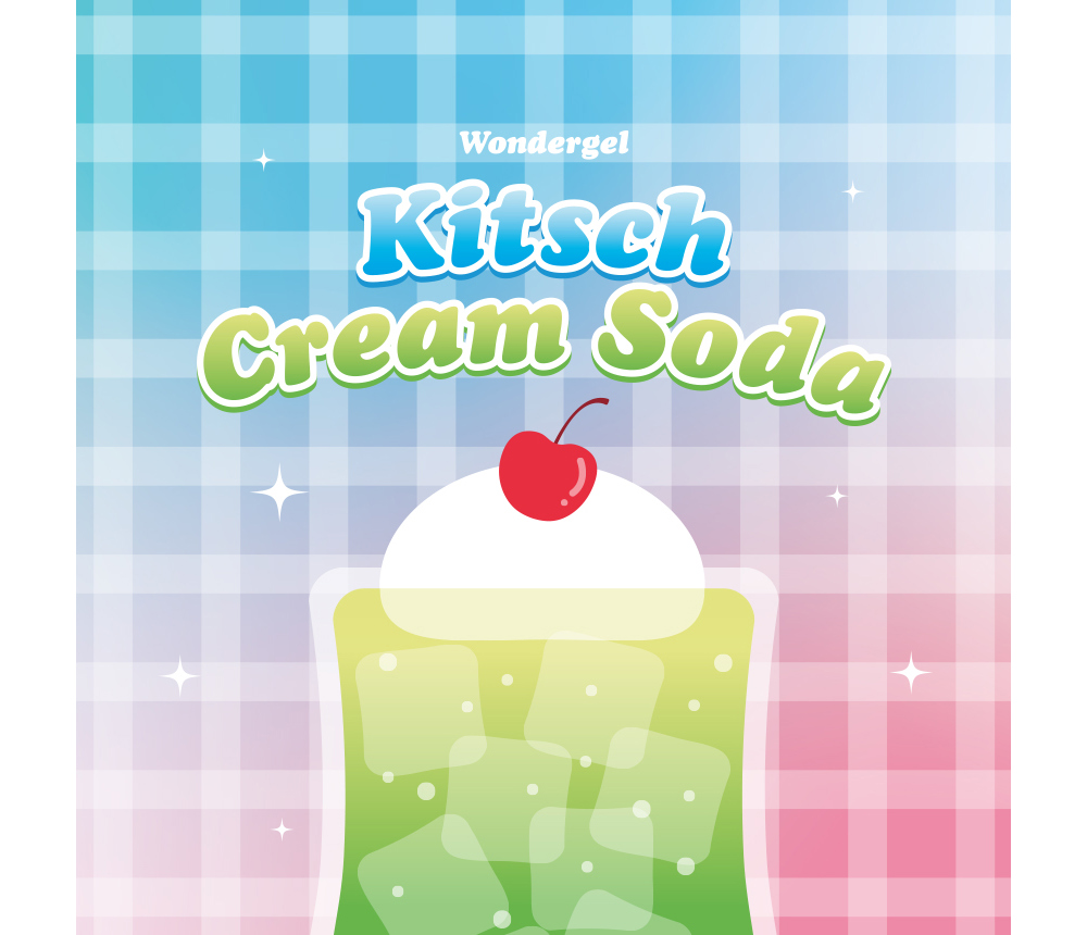 캔디스톤 자체제작 원더젤 키치크림소다,크림소다젤,메론소다 네일아트, 일본여행 네일아트, Candy Stone's self-produced Wonder Gel Kitsch Cream Soda, Cream Soda Gel, Melon Soda Nail Art, Japan 