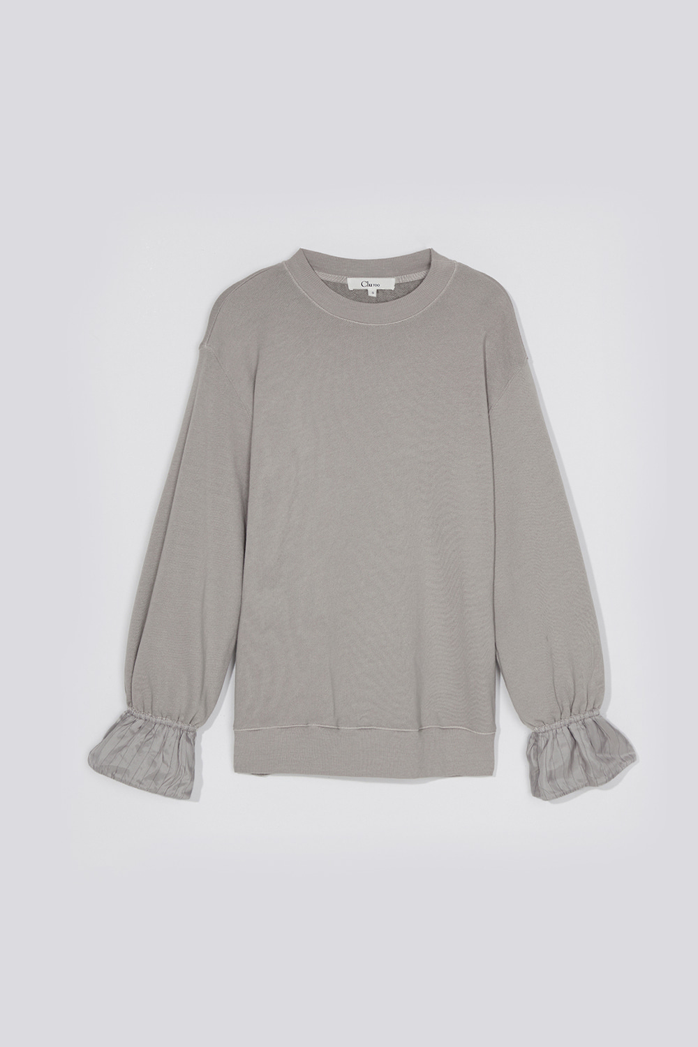 Frill sweatshirt_light grey